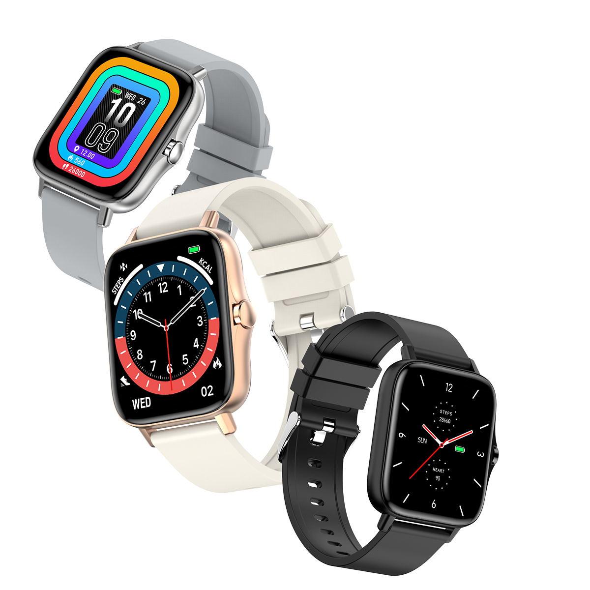 Fashion IP67 Waterproof Heart Rate SpO2 Monitoring Smart Sport Wristband 