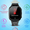 Latest 4G IP67 waterproof Elderly fitness Smart GPS Tracker Watch with Body Temperature with free global Video Call D51S