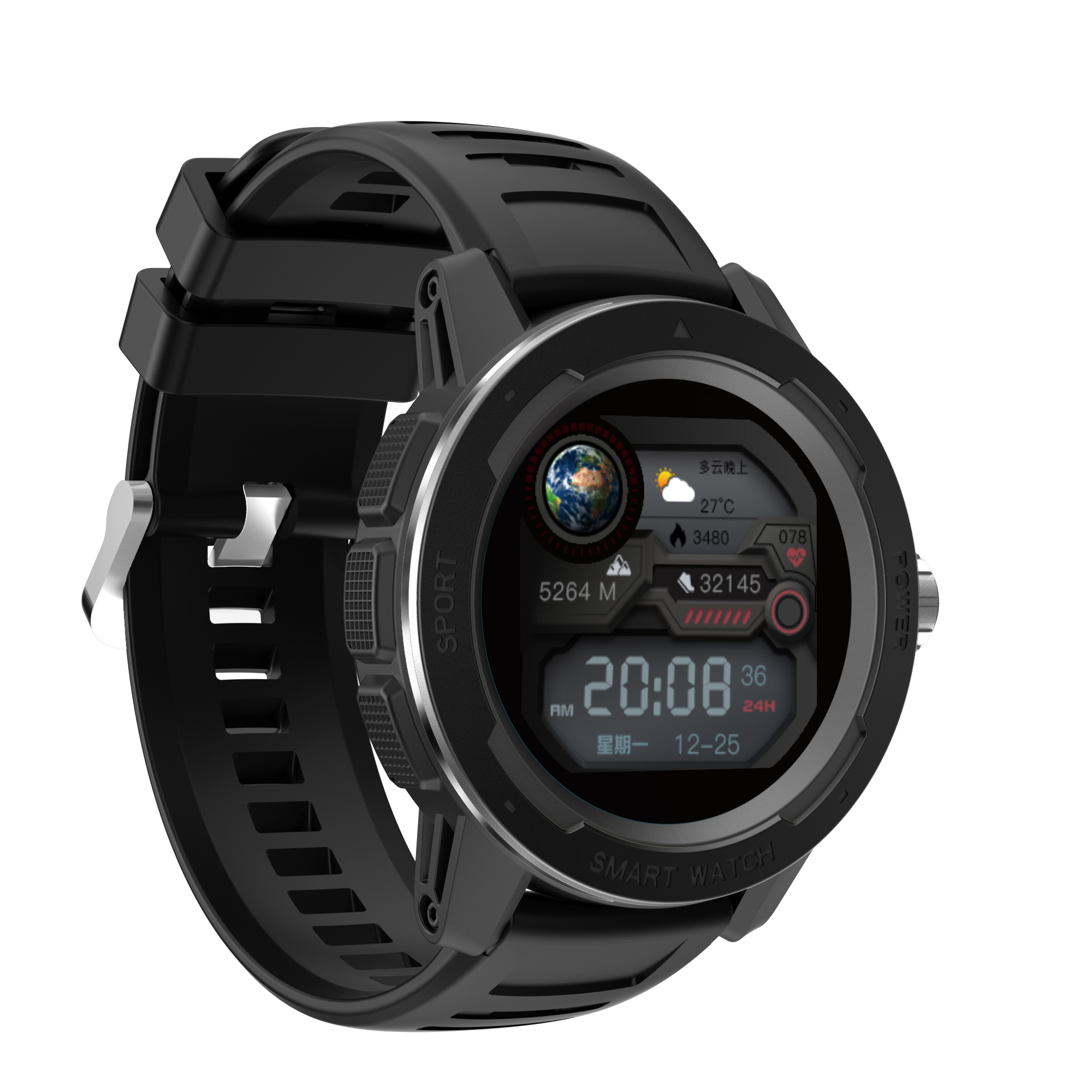 New Arrival IP68 Waterproof Heart rate BP bluetooth Smart watch