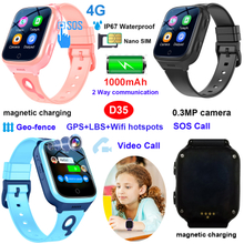 4G IP67 Waterproof Birthday Gift Child GPS Tracker with Video Call D35