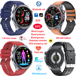 IP68 waterproof electronic bluetooth smart watch for health monitoring E472