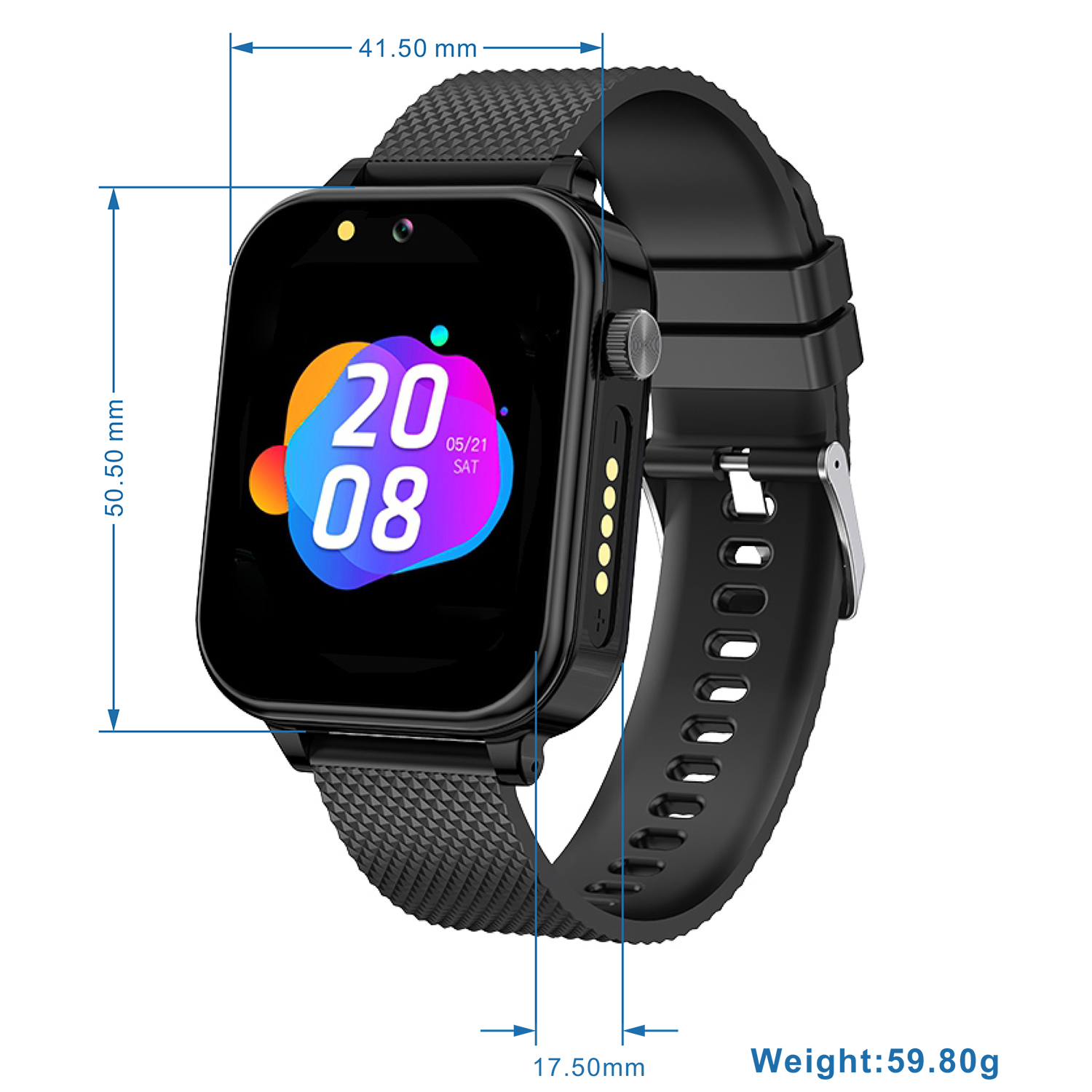 4G Personal Elderly healthcare GPS Smart Watch D58S