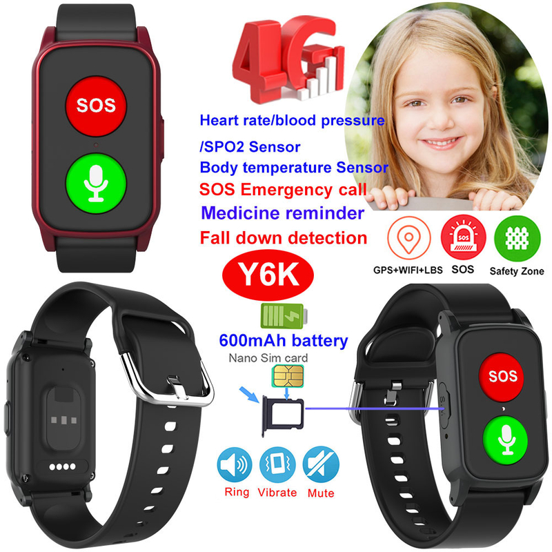 4G IP67 waterproof kids GPS tracker bracelet with SOS emergency call Y6K