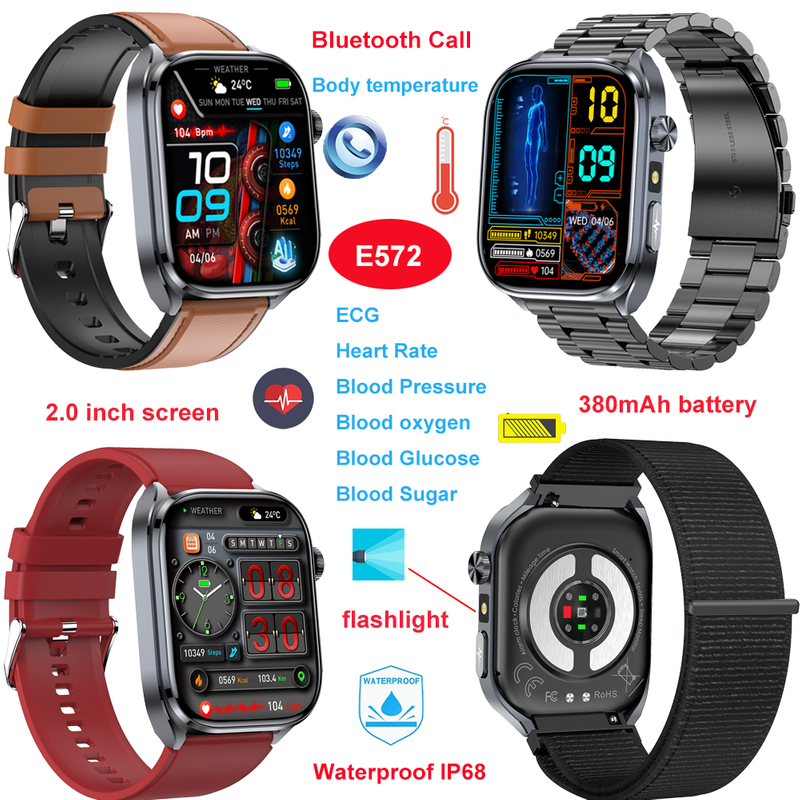 IP68 waterproof kids adult digital bluetooth watch E572