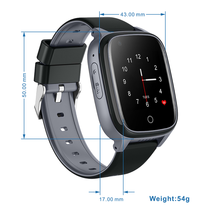 LTE Removal Alarm Alert Waterproof Smart security GPS Tracker Watch D31U