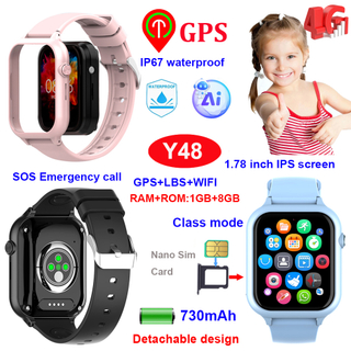 4G Kids GPS Tracker Watch with health monitoring Y48