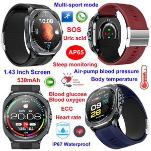  Air pump IP67 waterproof smart bracelet with ECG HR BP SPO2 monitoring AP65