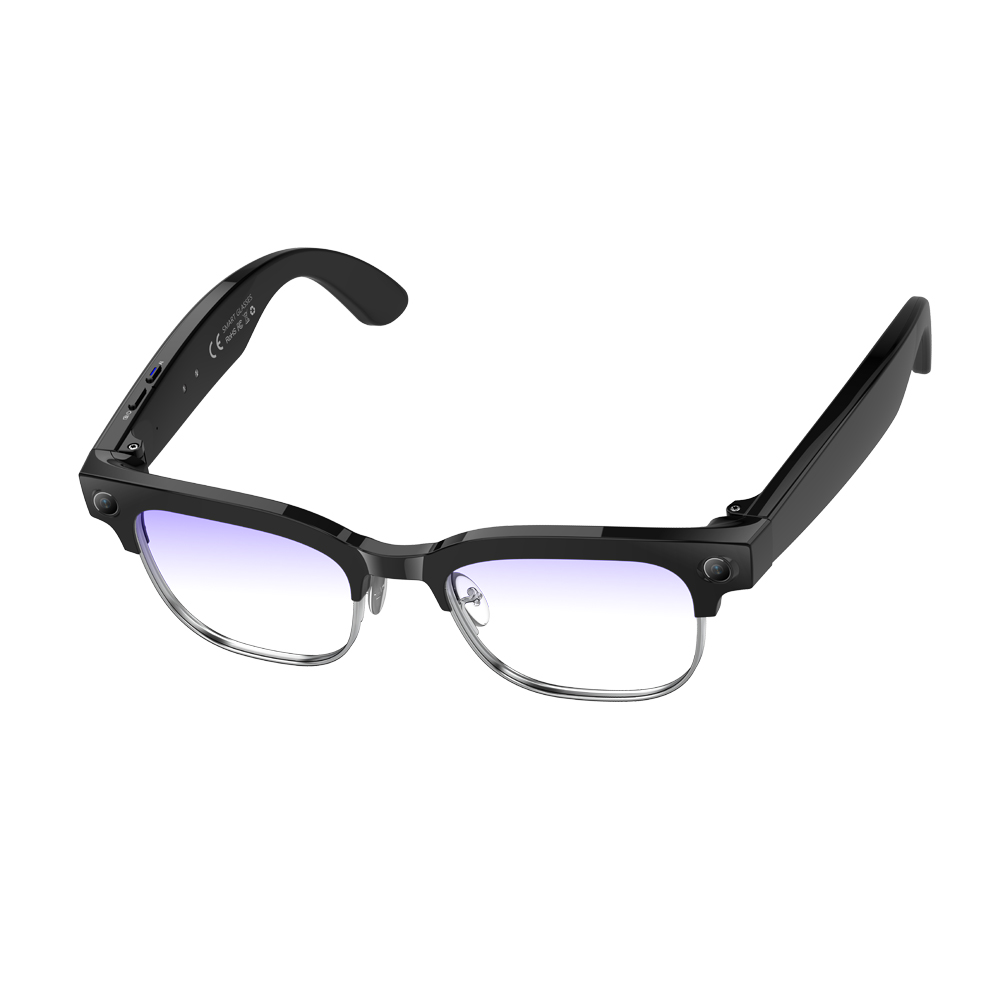 AI voice assistant smart camera eyeglasses with powerful anti-shake EG07