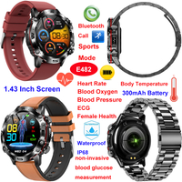 IP68 waterproof smart bluetooth watch with HR BP SPO2 monitor E482