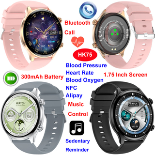 Promotion gift IP68 waterproof senior healthcare smart bluetooth watch HK75