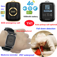 4G IP67 Waterproof Adults GPS Tracking Device with medicine reminder Y41