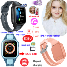 LTE Kids GPS Smart Watch Tracker for Personal Security D36U