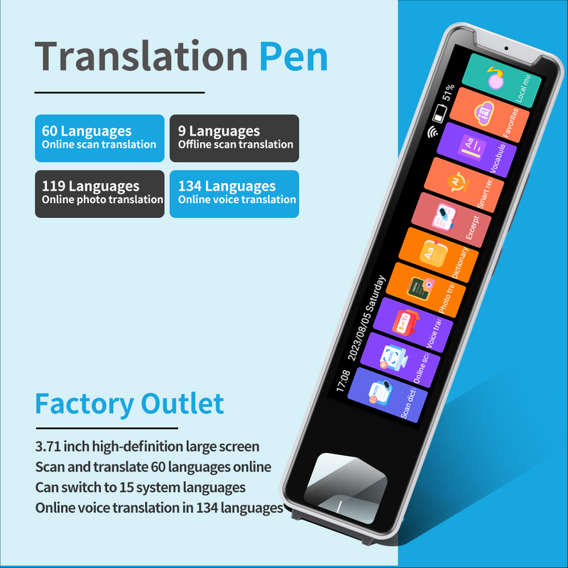  Voice translation scanning AI pen with multilingual instant scanning translation SP32