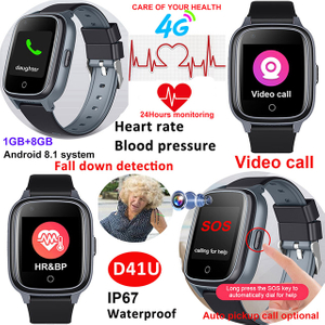 LTE Waterproof Elderly healthcare Fall down Detection GPS Watch Tracker