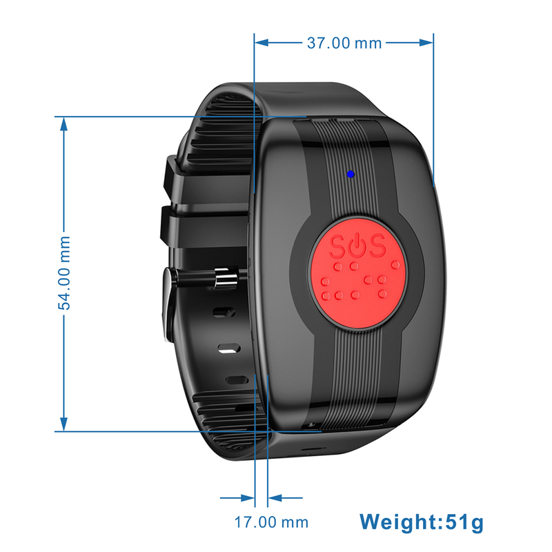 4G waterproof Elderly healthcare GPS bracelet Hajj Tracker with removal alert Y6 Ultra