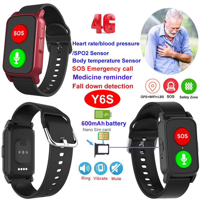 4G IP67 waterproof smart GPS tracker bracelet with fall down detection Y6S