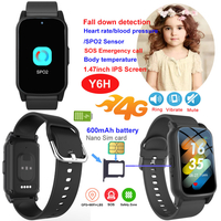4G kids IP67 waterproof smart watch GPS tracker with realtime location Y6H