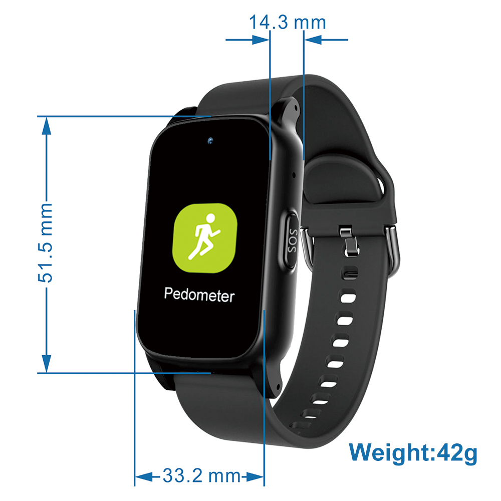 4G IP67 waterproof elderly healthcare smart GPS tracker watch with SOS call Y6Pro