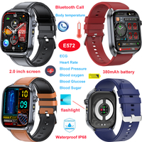 IP68 waterproof smart bluetooth wristband with healthcare monitoring E572