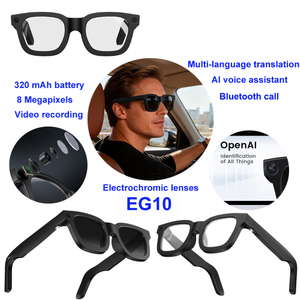 Smart bluetooth translation electrochromic lenses glasses with AI translation EG10