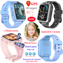 4G IP67 waterproof child dual camera gps tracker with geo-fence alerts D49S