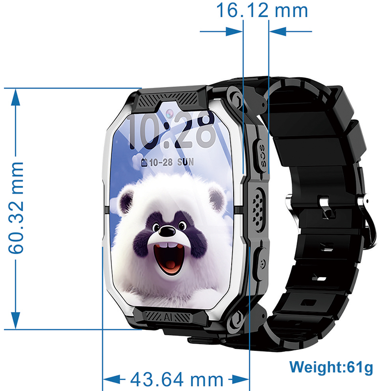China manufacture IP67 waterproof wearable safety kids smart GPS watch D38