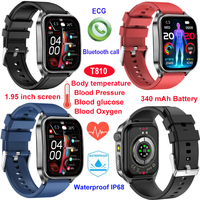 IP68 waterproof elderly smart bluetooth watch with healthcare monitoring T810
