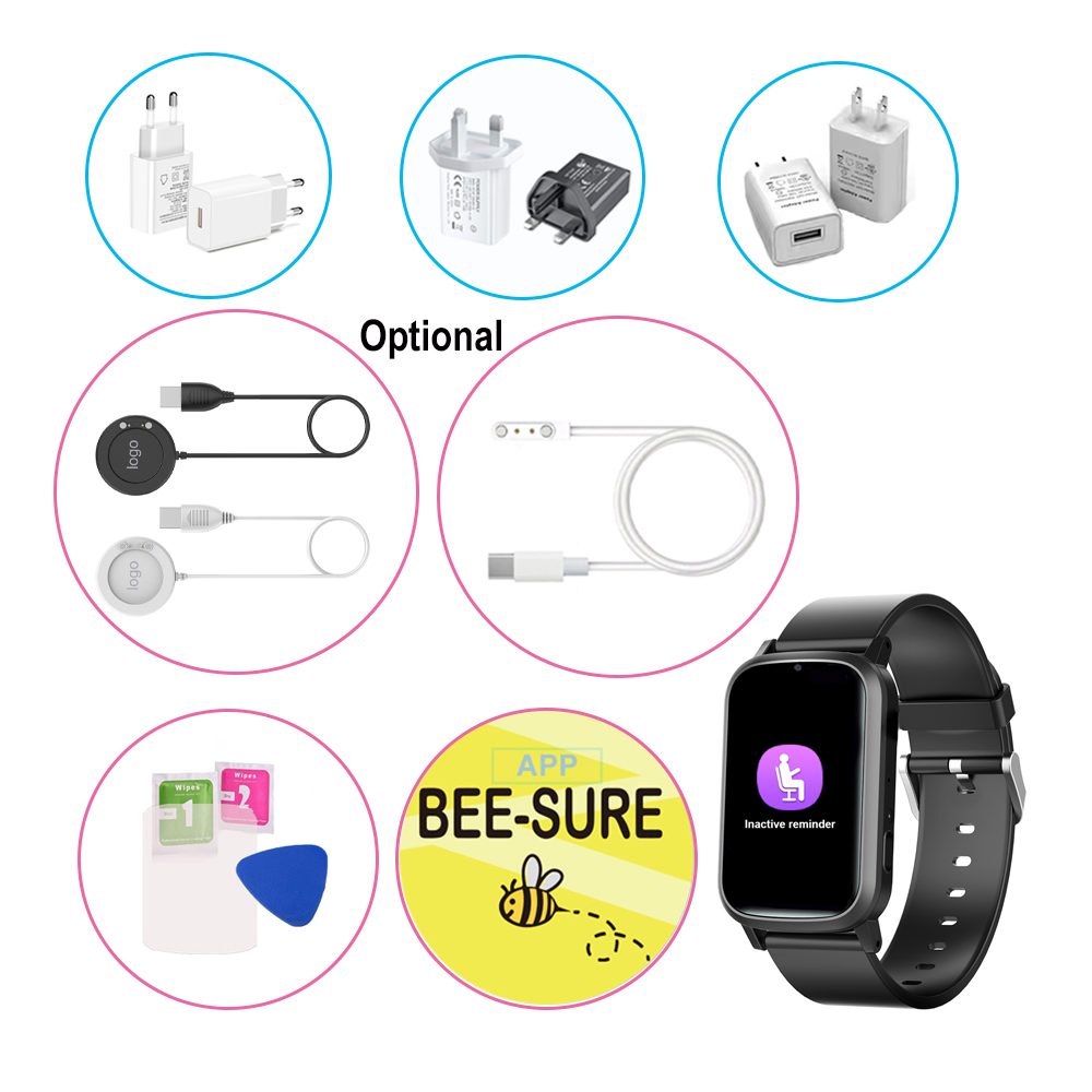 4G slim design Senior GPS Tracker watch with Fall down alert Y42U