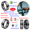 5ATM waterproof bluetooth smart ring with ECG HR BP SPO2 T520