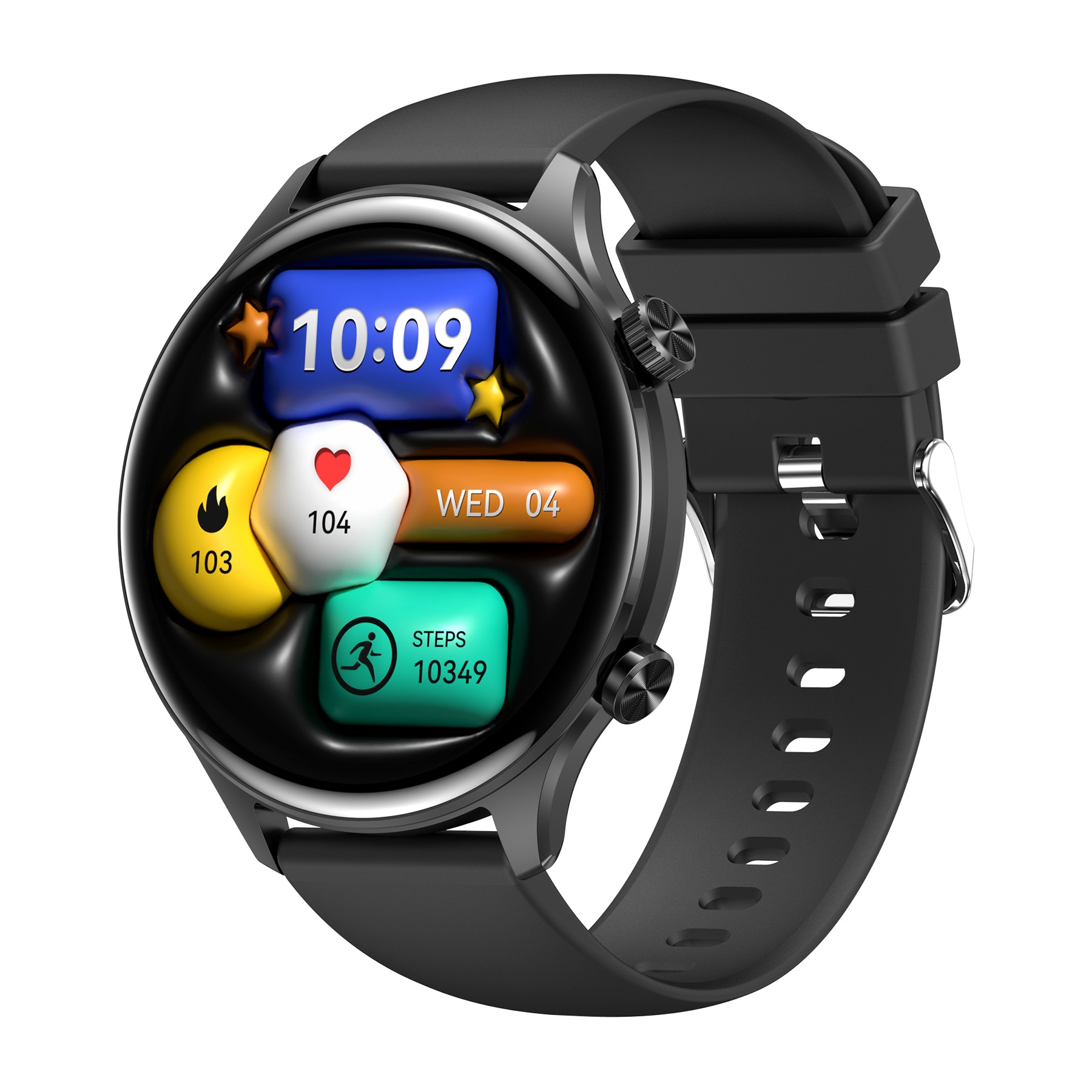 Promotion gift IP68 waterproof senior healthcare smart bluetooth watch HK75