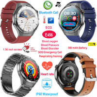 IP68 waterproof mobile bluetooth smart watch with health monitoring E456