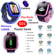 IP67 Waterproof Game Toy Music Play Smart Watch for Kids Children D21
