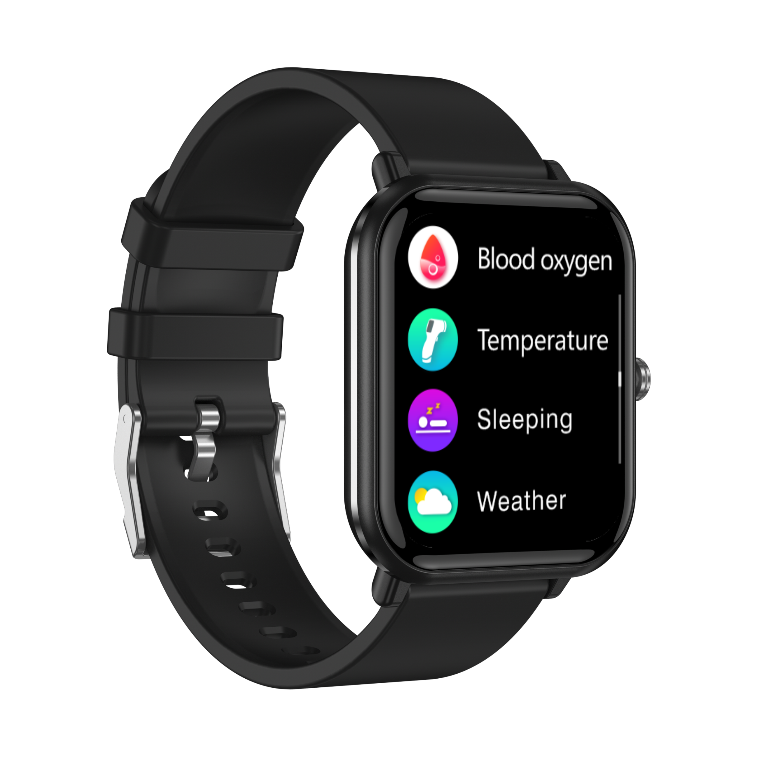 Amazon IP68 Waterproof Smart Watch with BP SPO2 for Health Management Q9 Pro