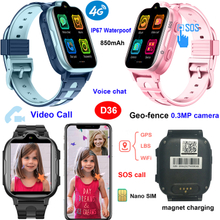 New Developed IP67 Waterproof LTE Child Tracker GPS Smart Watch D36
