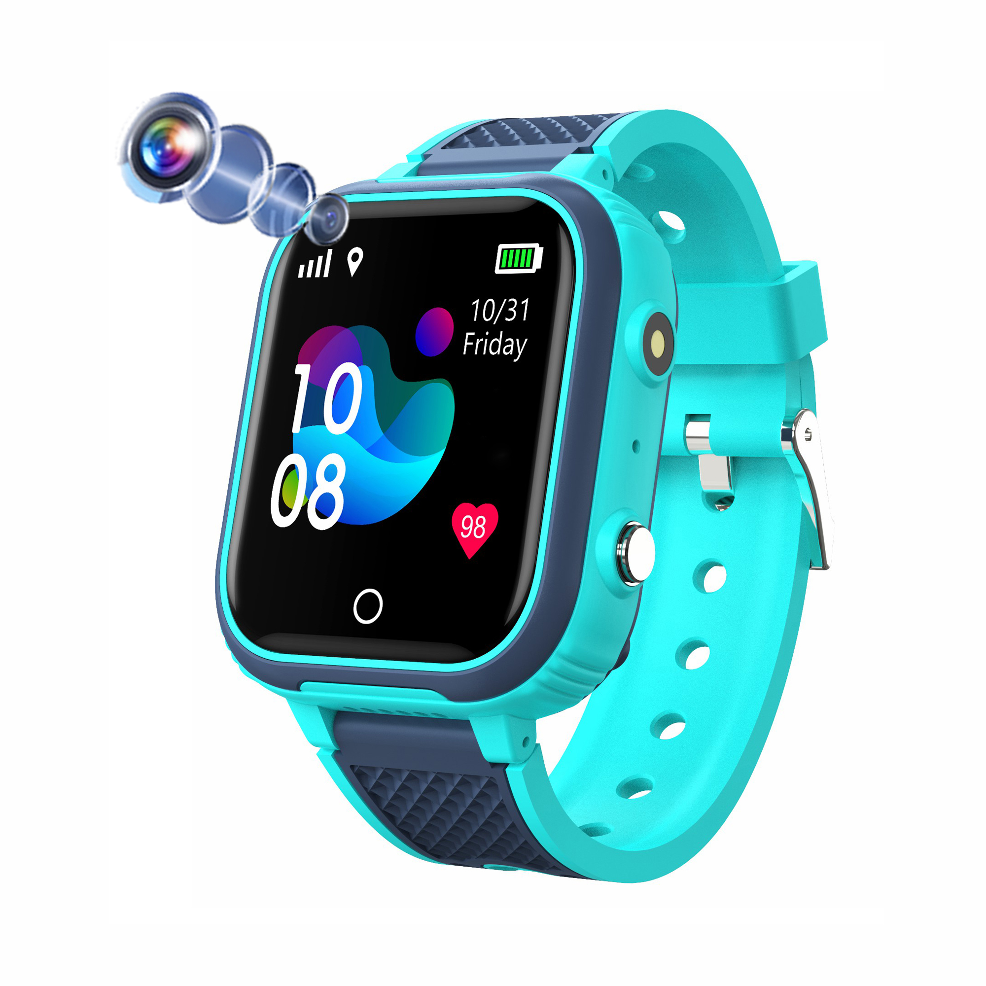 LTE Waterproof IP67 Anti-lost Android GPS Tracker watch with torch light D53