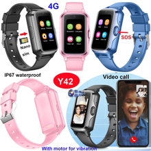  4G IP67 Water resistance Kids Personal GPS Tracker Smart Watch Y42