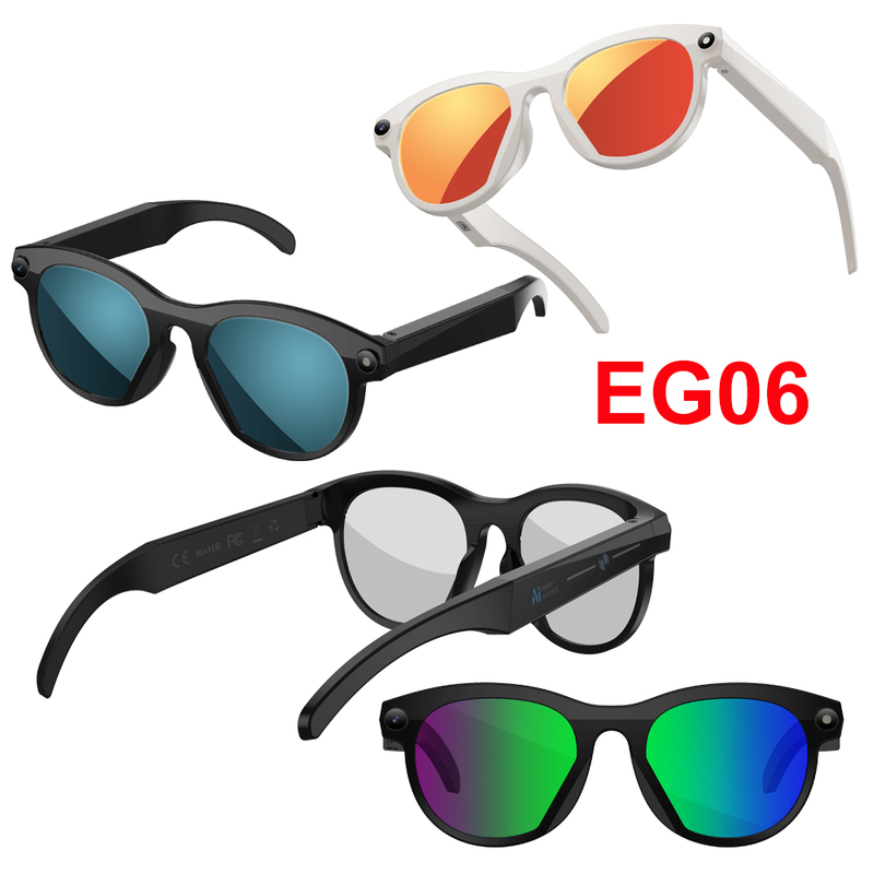 Realtime translation smart camera glasses with AI voice assistant EG06