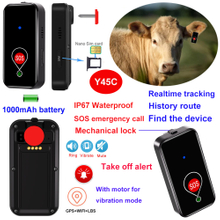 4G mini livestock gps tracker with Geo-fence alerts Y45C