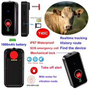 4G mini livestock gps tracker with Geo-fence alerts Y45C