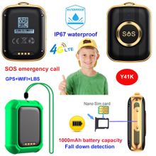 4G Mini students GPS tracker pendant with Geo-fence class mode Y41K