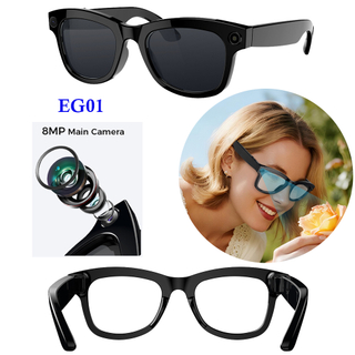 Smart bluetooth camera glasses with AI voice assistant video recording 