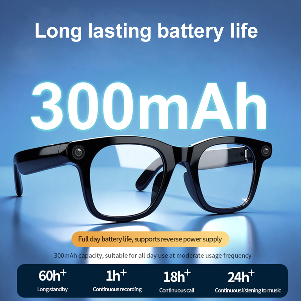 AI voice assistant smart camera eyeglasses anti-shake EG08