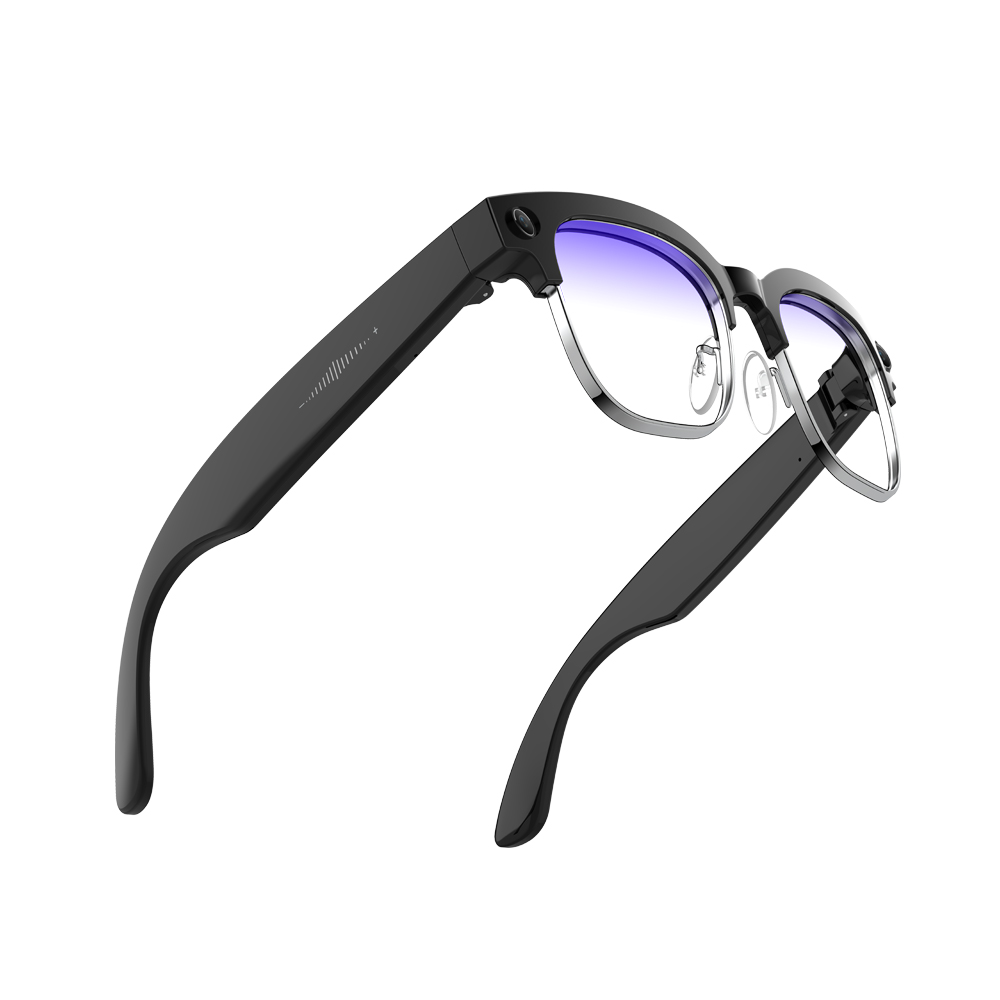 AI voice assistant smart camera eyeglasses with powerful anti-shake EG07