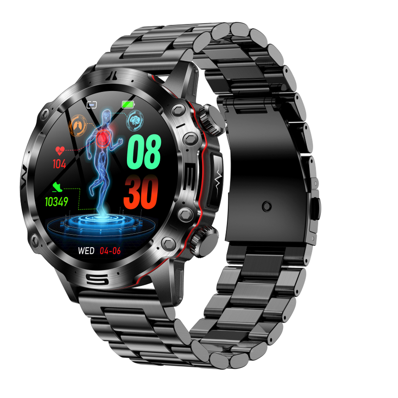 IP68 waterproof smart bluetooth watch with HR BP SPO2 monitor E482