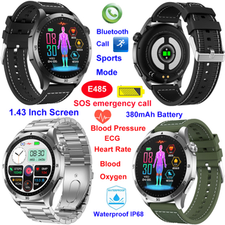 IP68 waterproof smart bluetooth bracelet with ECG HR BP monitor E485