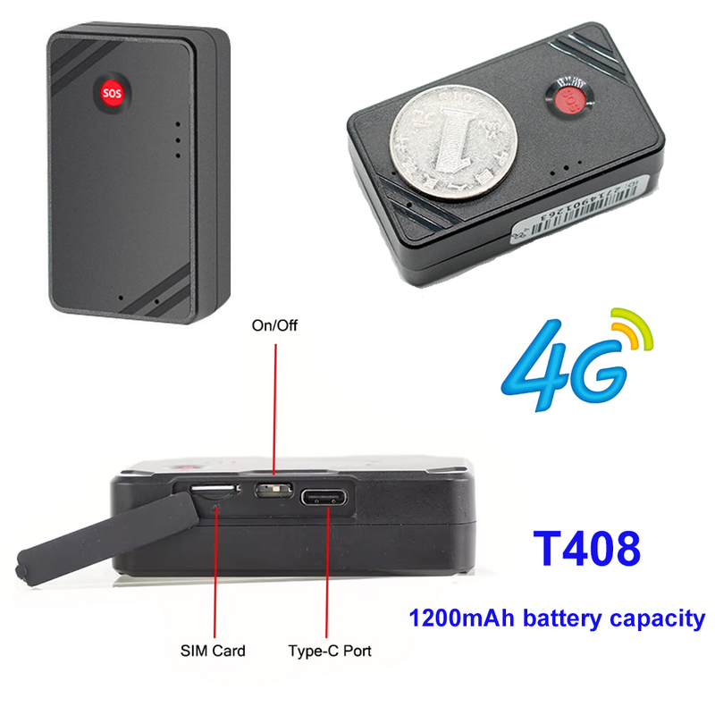 4G portable strong magnetic car vehicle GPS tracker with Geo-fence T408