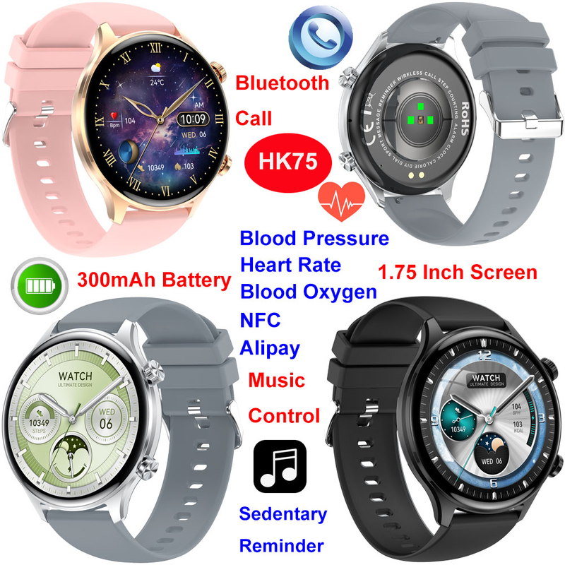 2025 new smart bluetooth bracelet with healthcare monitoring HK75