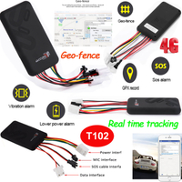 4G Automotive Vehicle GPS Tracker with Open Door Alarm T102