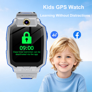 Kids smart tracker watch with Safety zone setup SOS call 