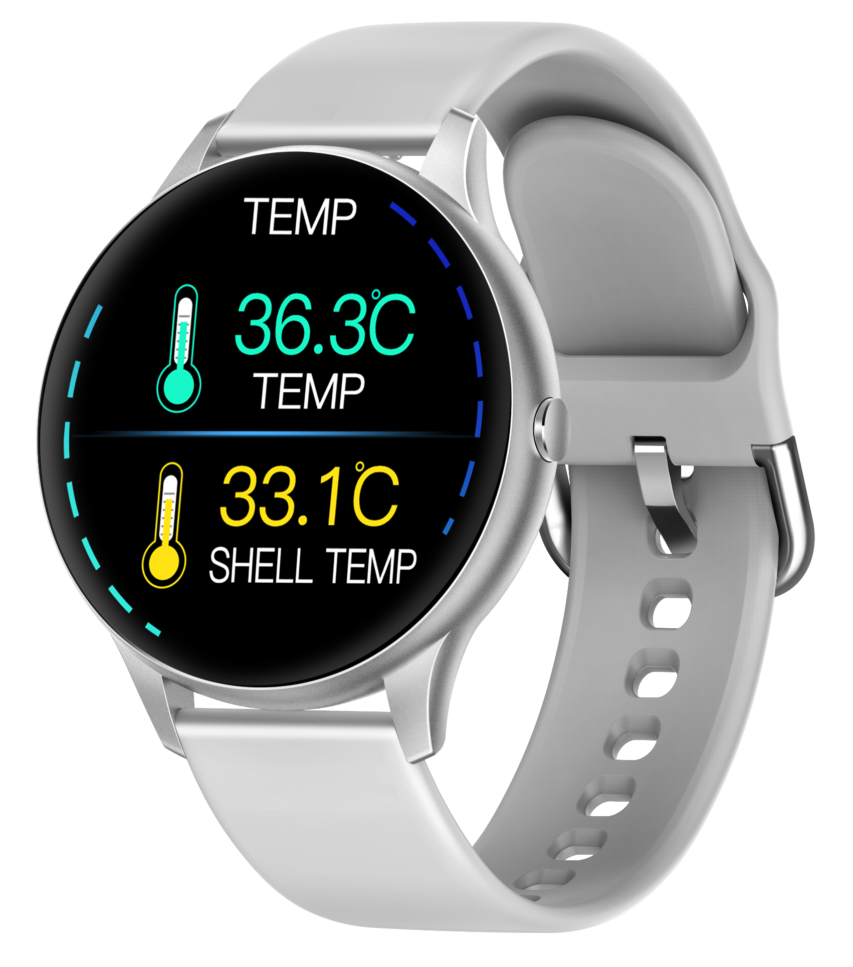 2022 New Arrival Body Temperature Waterproof Sport Bracelet Watch 